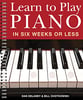 Learn to Play Piano in Six Weeks or less piano sheet music cover
